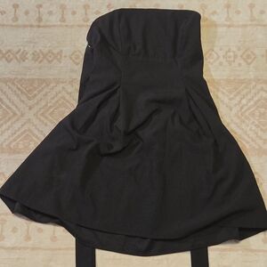 Elegant Black Strapless Dress